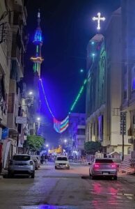 زينة رمضان بين المسجد والكنيسة في قنا