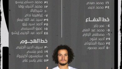 قائمة الزمالك الرسمية لمباراة المقاولون العرب