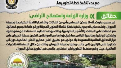 حقيقة تجريف الأشجار النادرة بحديقة الحيوان