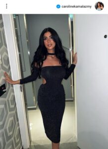 الفنانة كارولين عزمي في أحدث ظهور لها 