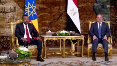 رئيس السيسي ورئيس الوزراء الإثيوبي توصلا الى مفاوضات عاجلة بشأن سد النهضة