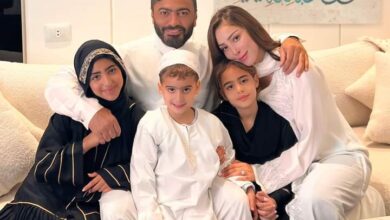 تامر حسني وعائلته