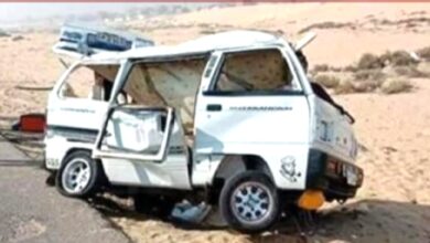 السيارة المنقلبة